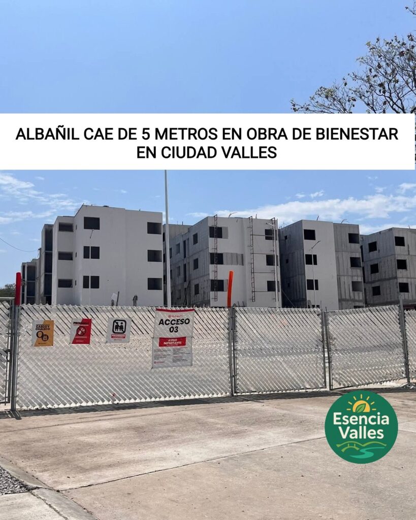Albañil cae de 5 metros en obra de Bienestar; denuncian riesgos y pagos ...